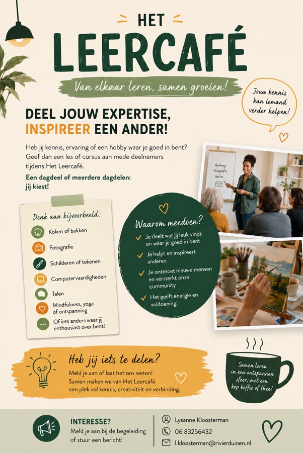 Het leercafé expertise delen